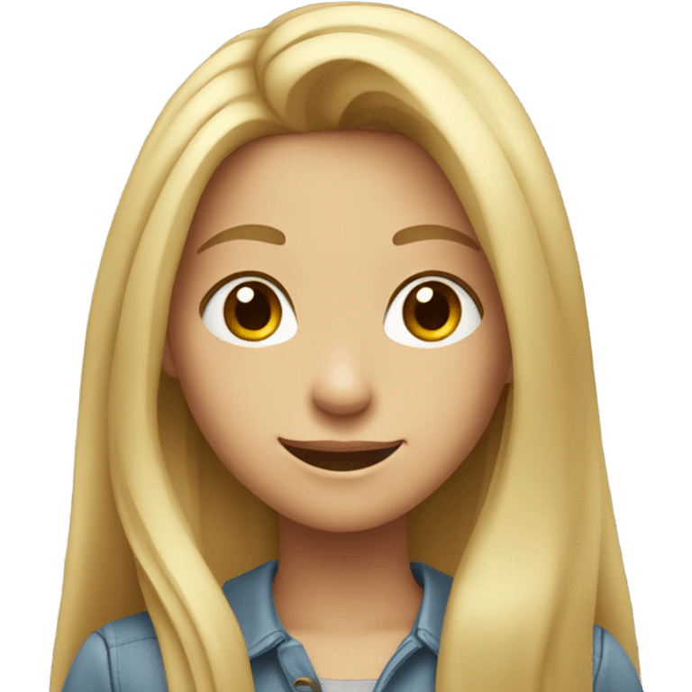 Blond girl emoji