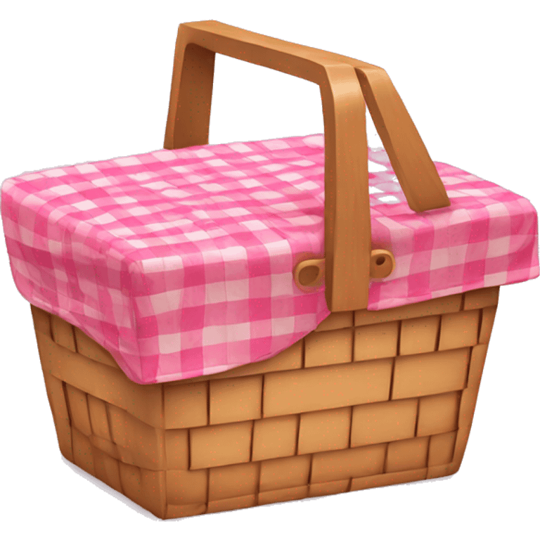 Pink picnic basket emoji