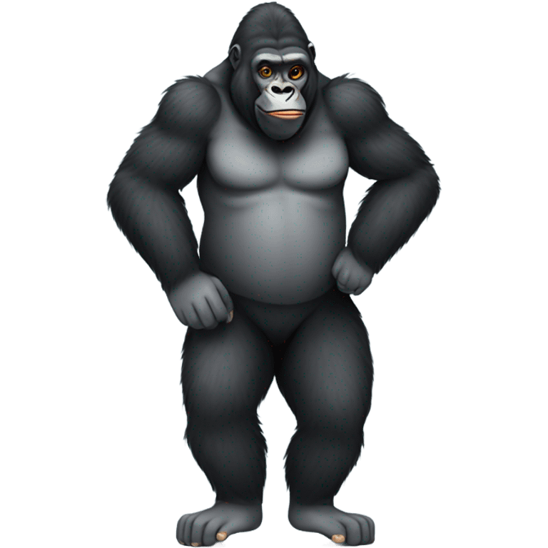 Gorilla with socks emoji