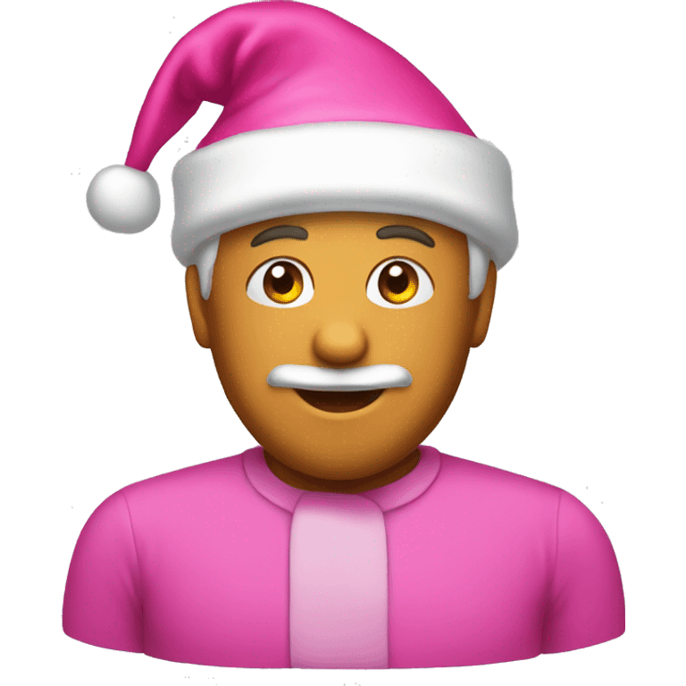 pink santa hat emoji