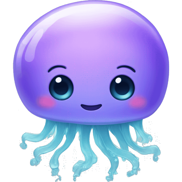 cute kawaii baby jellyfish emoji