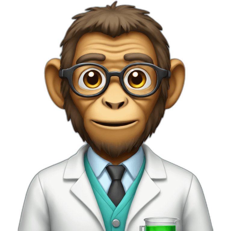 monkey scientist emoji