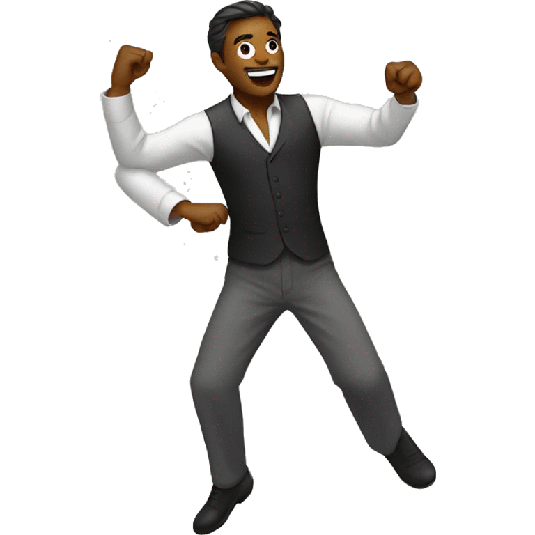 man doing zesty dance emoji