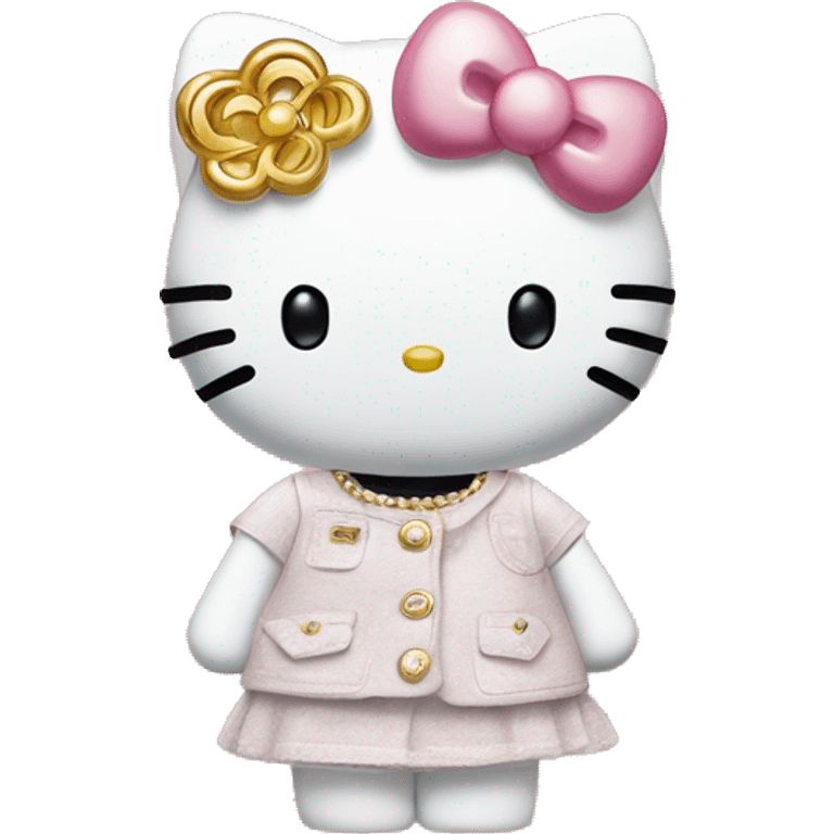 Hello Kitty wears in Chanel emoji