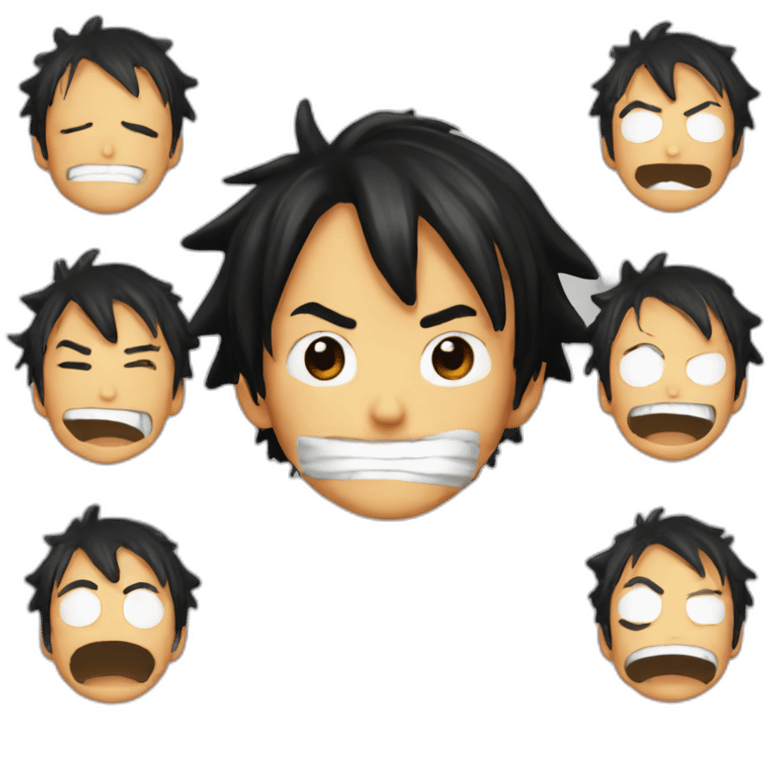 Luffy is sorry emoji