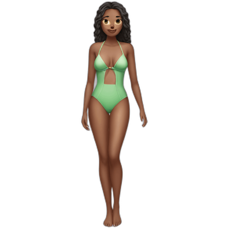 ugly chic in swimsuit emoji