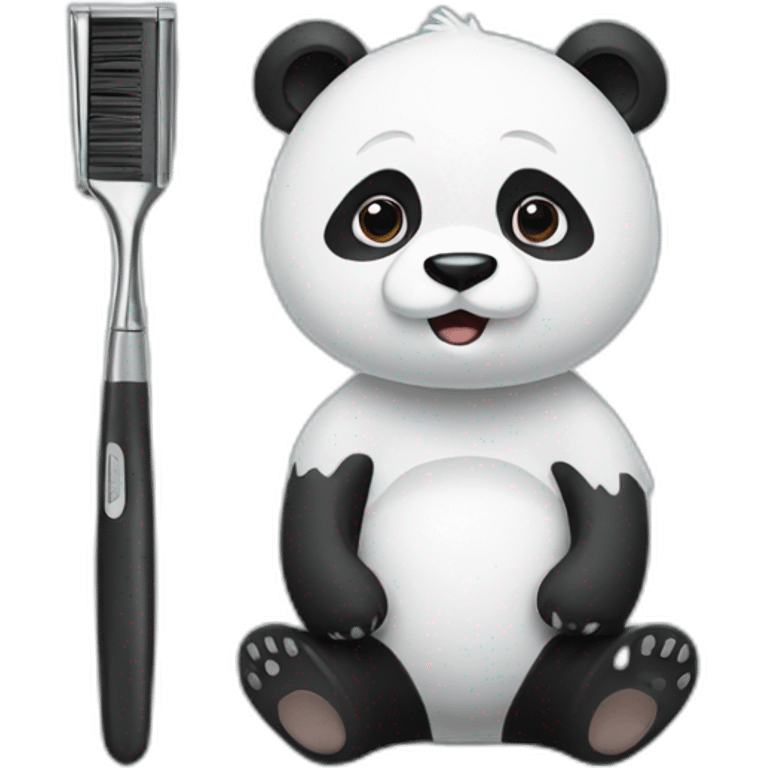 panda-shaving emoji