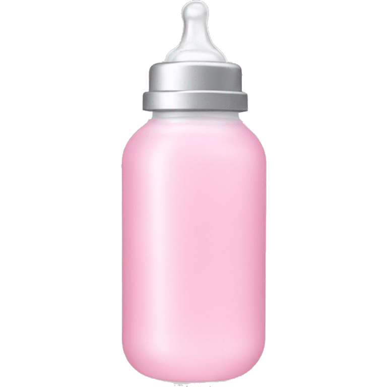 Light pink baby bottle emoji