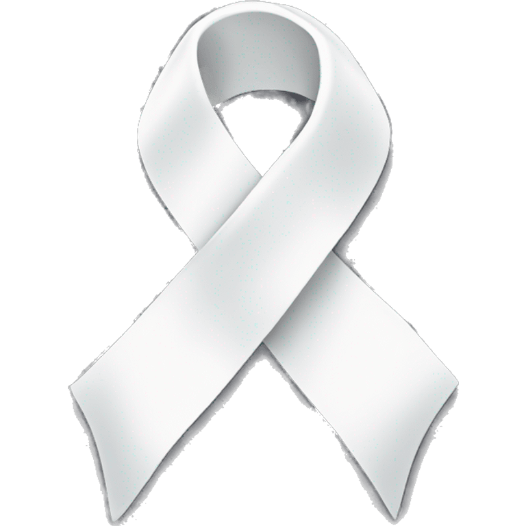 white ribbon emoji