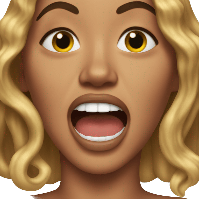 beyoncé crying and screaming  emoji