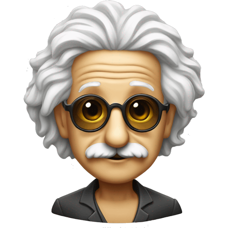 albert einstein sun glasses emoji