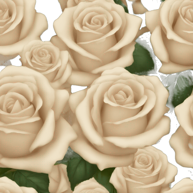 beige roses emoji