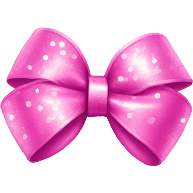 pink bow with disco ball  emoji