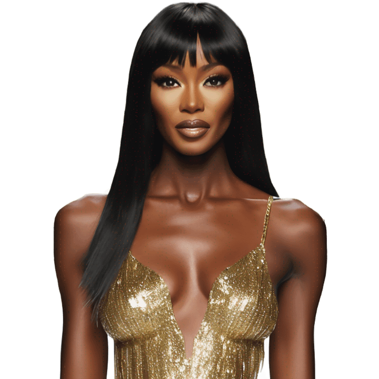 Naomi campbell on a runway victoria secret angel wings emoji