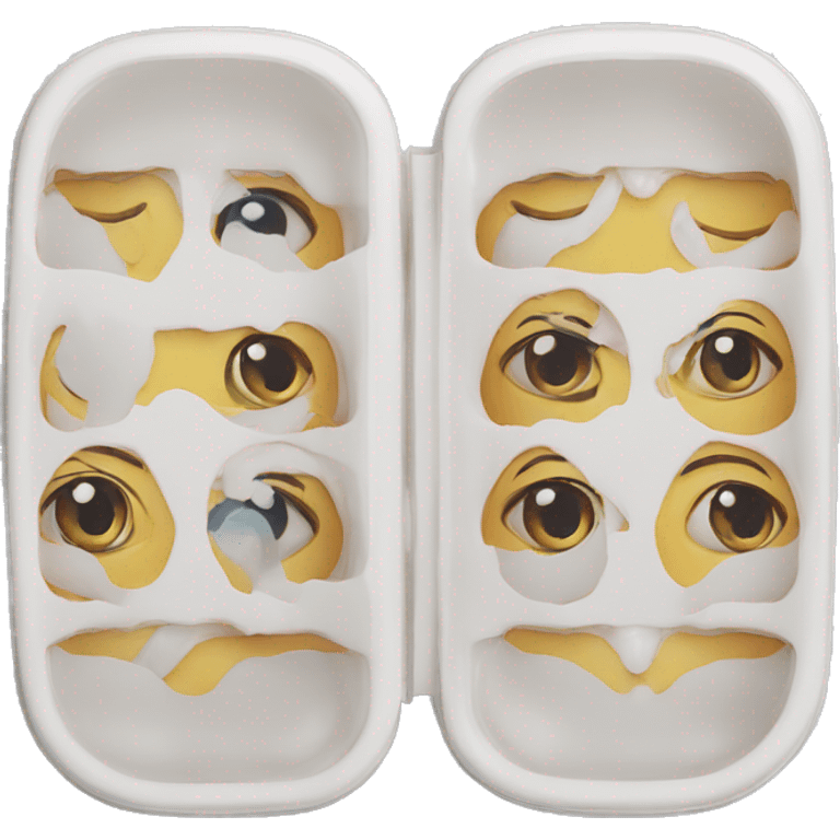 left/right contact lens case emoji