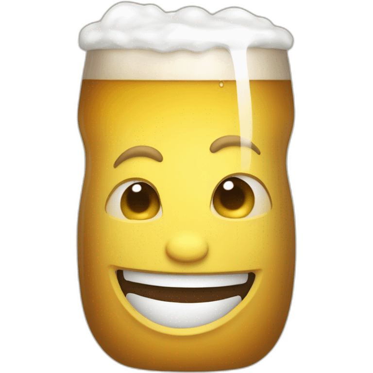 Chat qui boit de la bière emoji