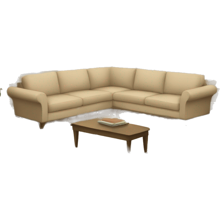 Large beige living room emoji