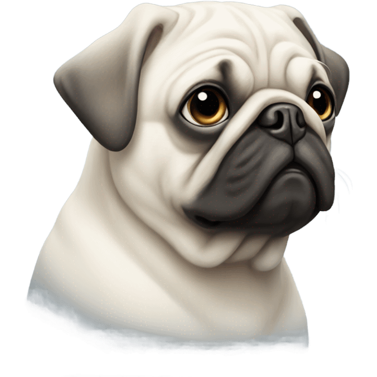 White pug emoji