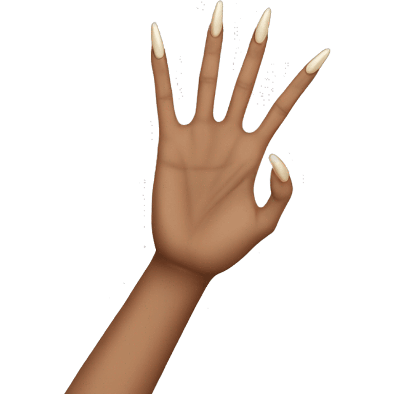 What do you mean hand gesture with long nails? emoji