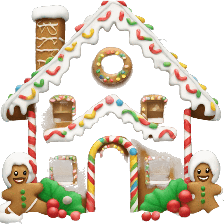 Gingerbread house emoji