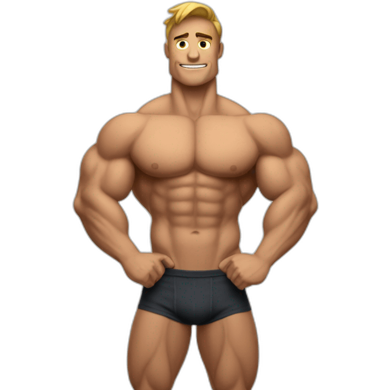 Homme musclé tout le corps  emoji