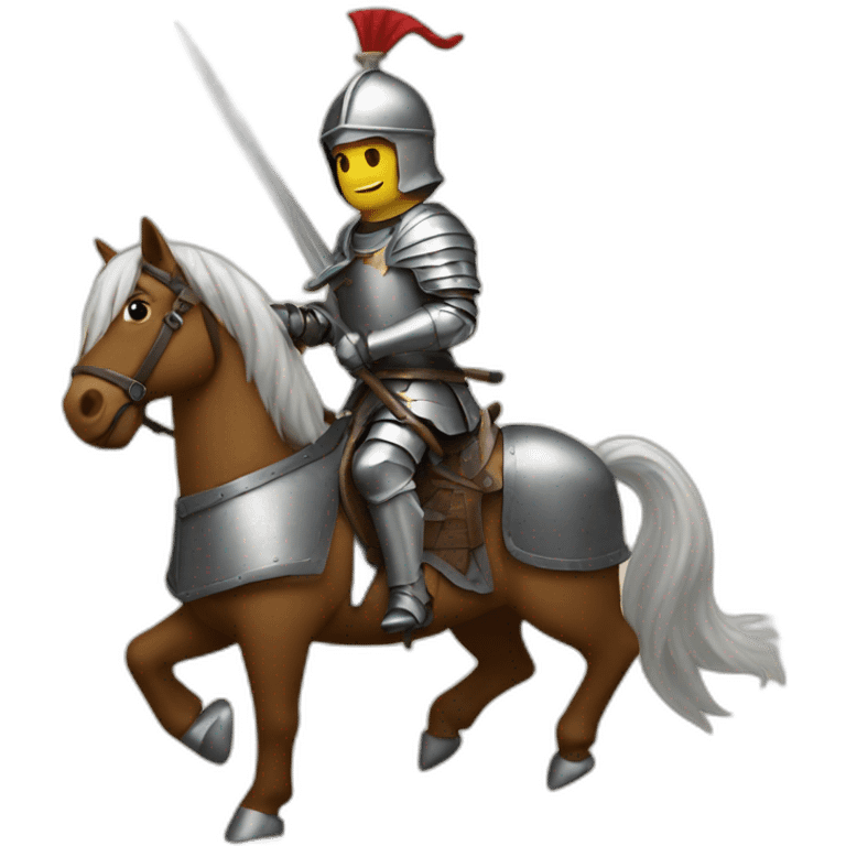 a knight on a horse emoji