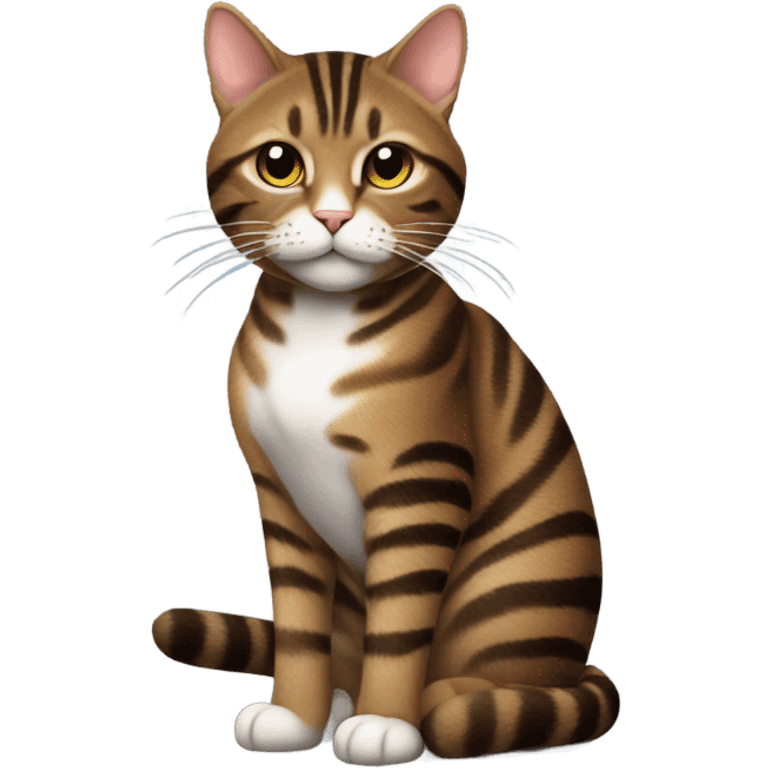 brown tabby cat smoking a cigarette  emoji