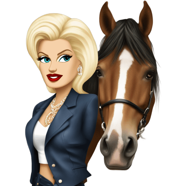 Anna Nicole smith horse emoji