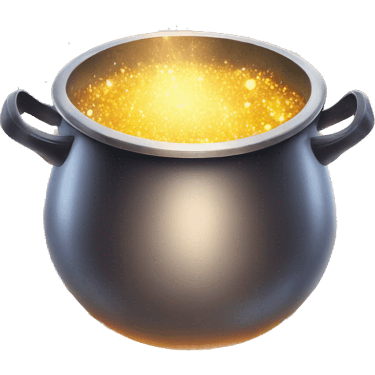 magical sparkling cooking pot emoji