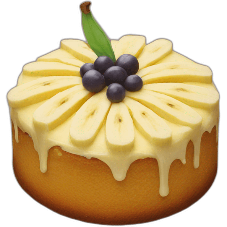 Banana cake emoji