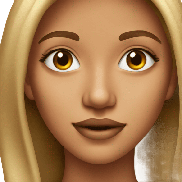 realistic portrait of tan-skinned beauty emoji