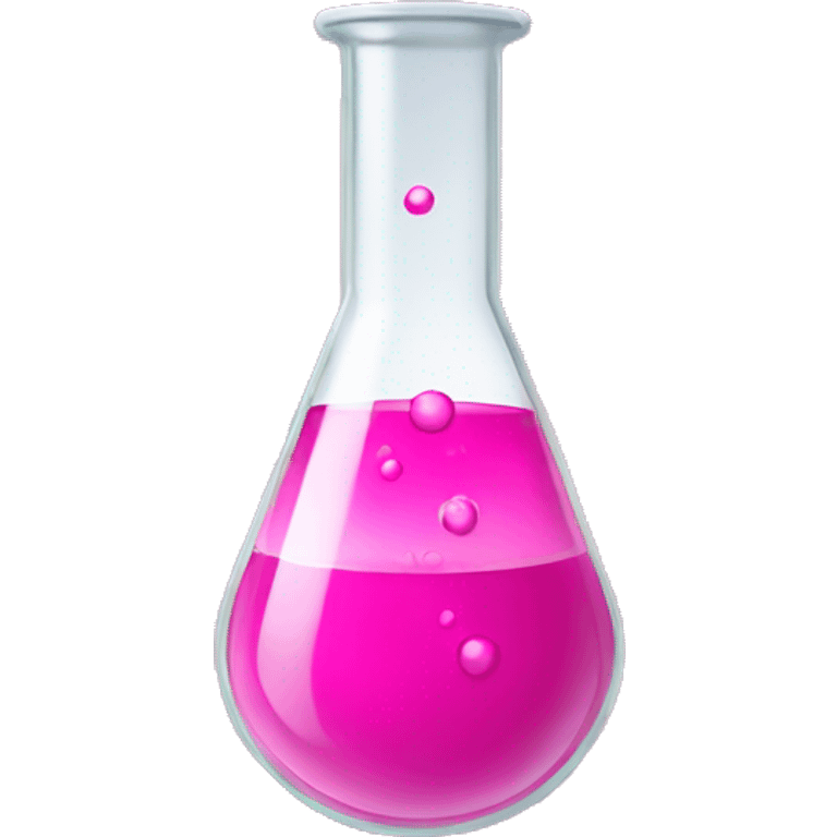 Pink chemical in beaker emoji