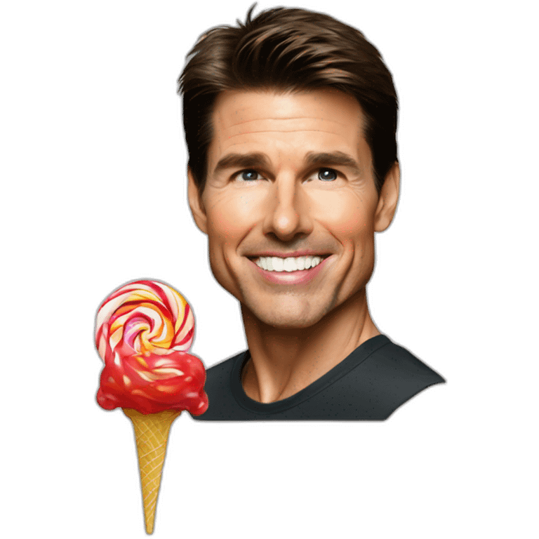 Tom cruise eating lollipop emoji