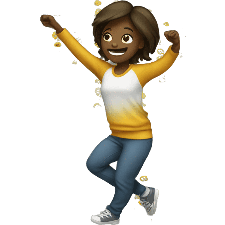 girl dabbing emoji