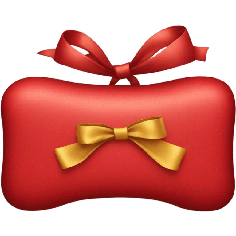 red iphone with bow emoji