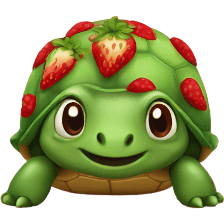 strawberry turtle  emoji