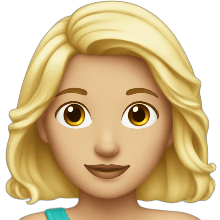 very beautiful blonde woman emoji