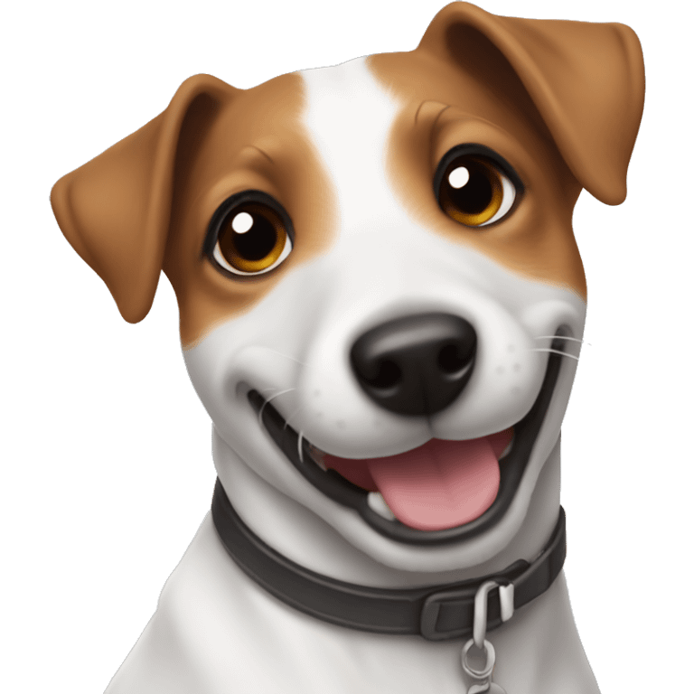 dog breed jack russell smiling emoji