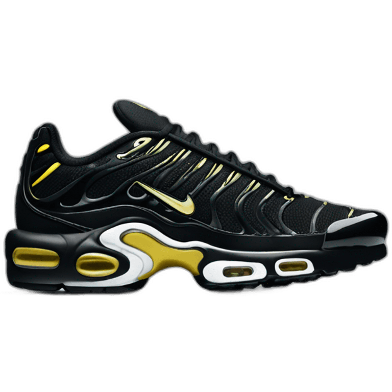 3D 45 degree nike tn black emoji