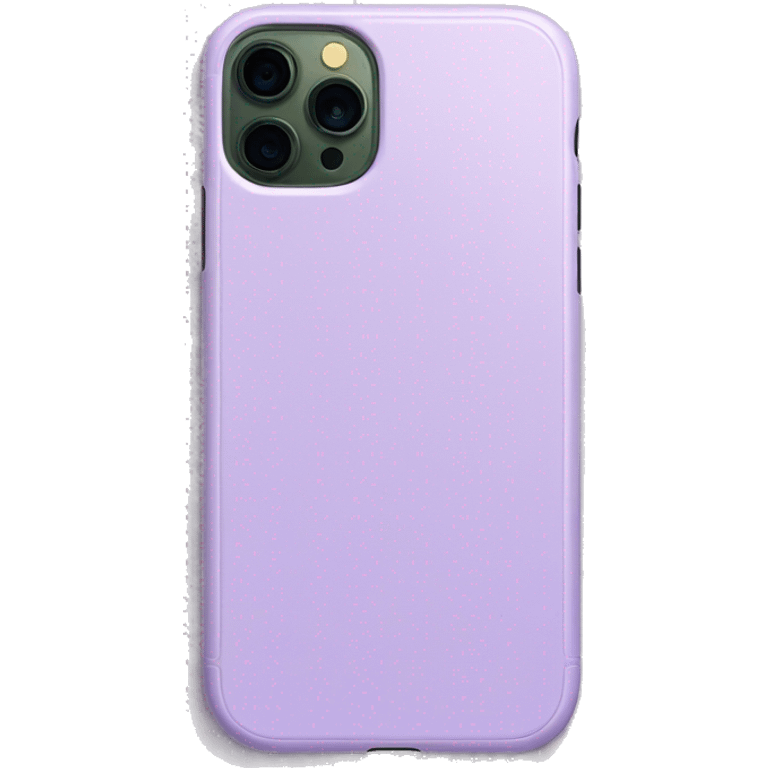 iPhone 14 pro in lilac case emoji