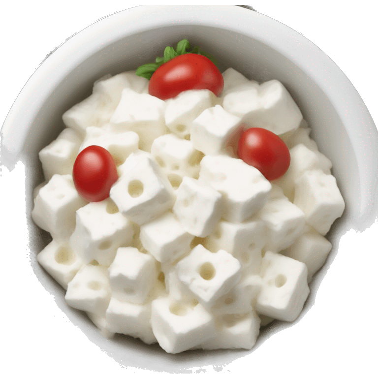 cottage cheese in a bowl emoji