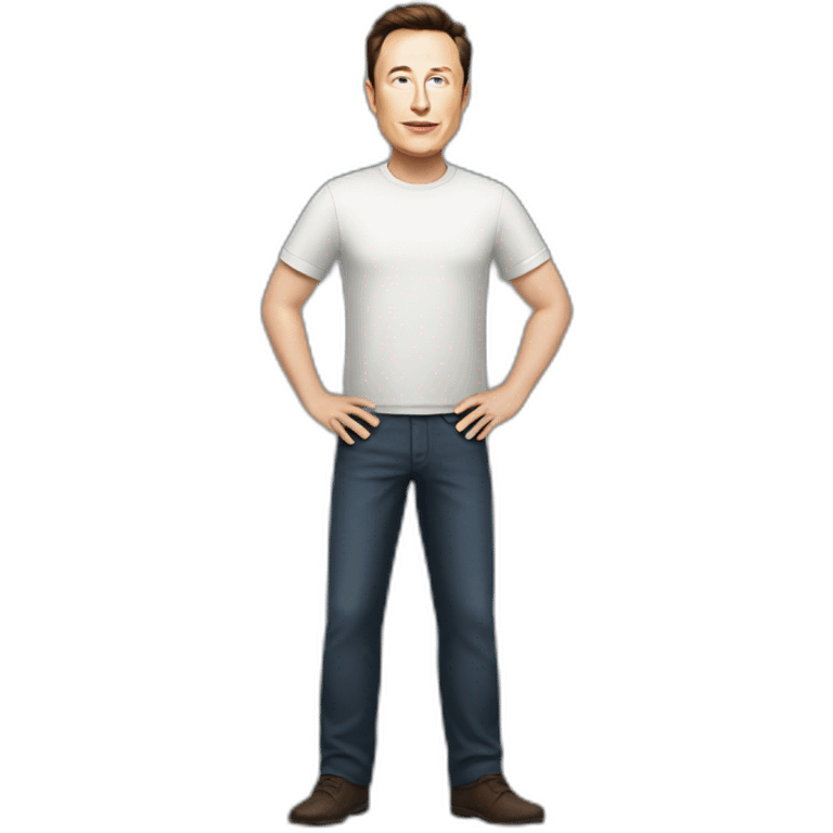 Elon musk standing full body emoji