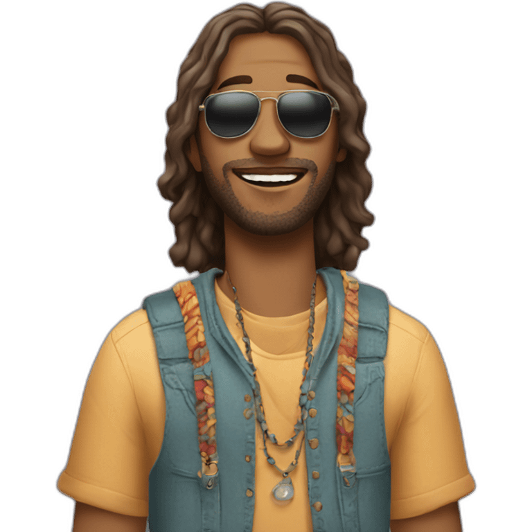 hippie jazz cool guy vibe emoji