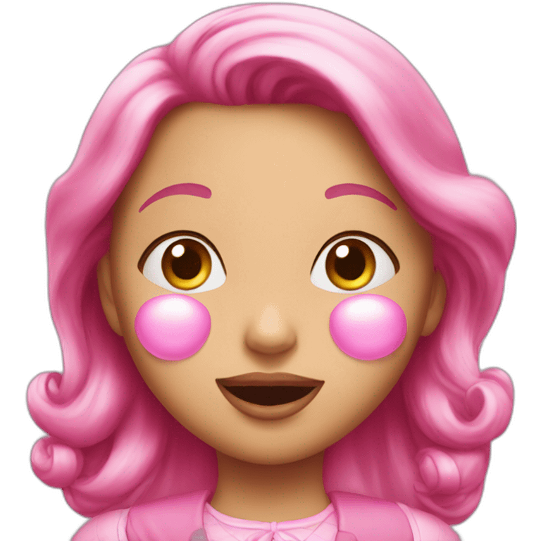 princess Bubble Gum emoji