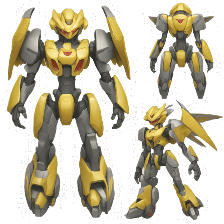 Futuristic Mechanical Pokémon-Medabot-Dragon full body emoji