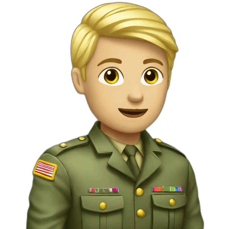 Militaire blond emoji