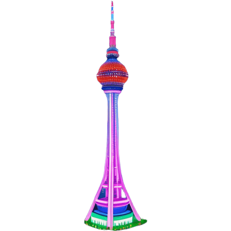 N Seoul Tower – Cinematic Realistic N Seoul Tower, depicted as a sleek modern tower illuminated against a vibrant cityscape at night, with reflective glass and dynamic neon lighting, rendered with intricate architectural detail and a futuristic urban glow. emoji