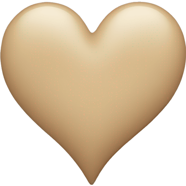 Beige Heart  emoji