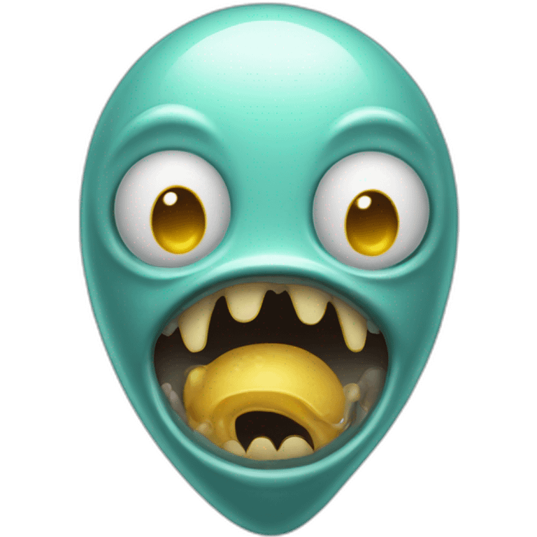 extraterrestre divertido con lengua afuera emoji