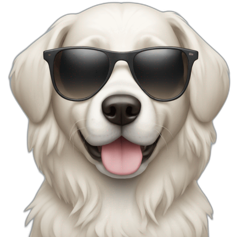 dog with sunglasses emoji